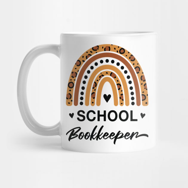 School Bookkeeper Leopard Rainbow by FOZClothing